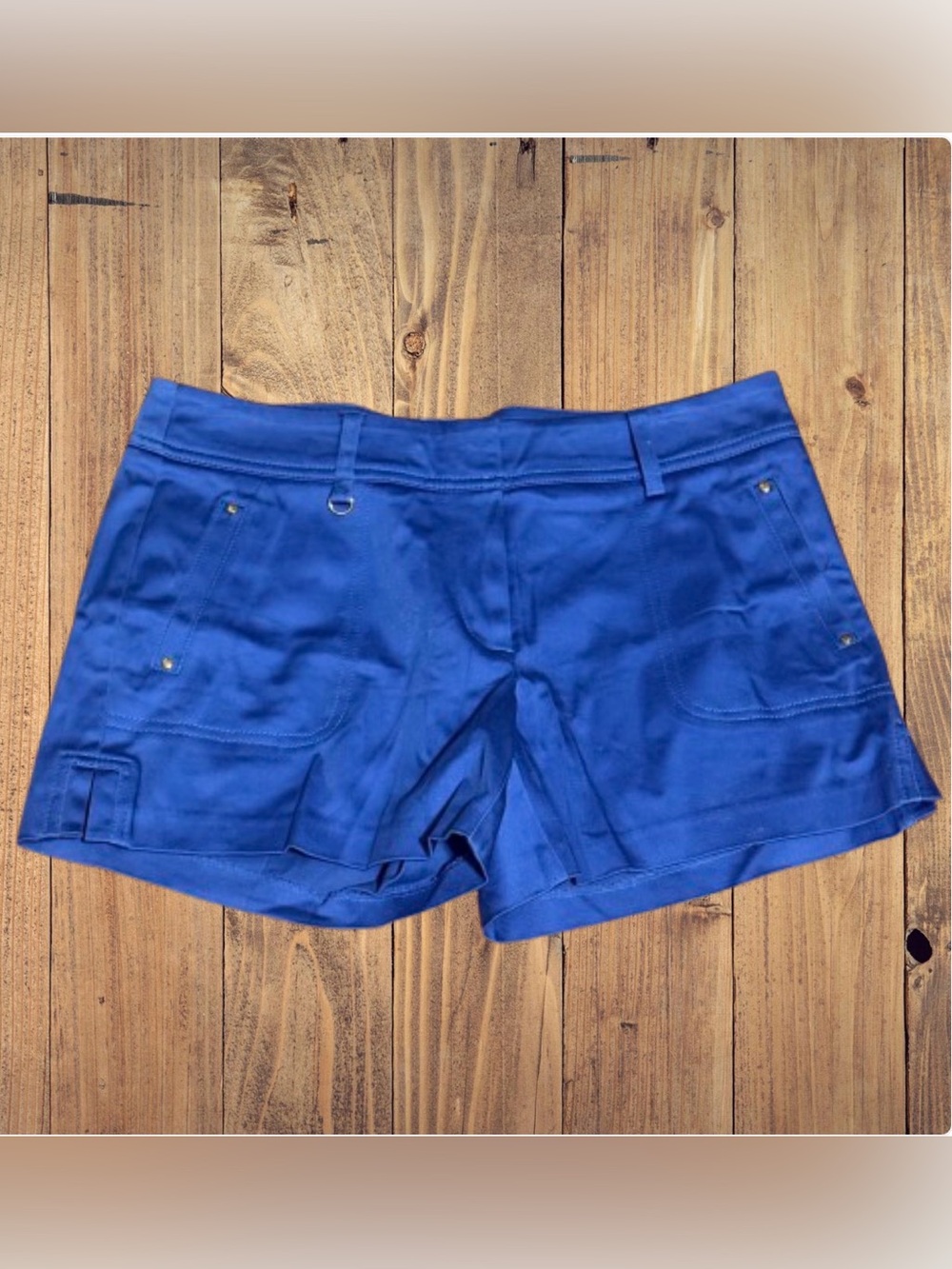 Cache Bright Royal Blue Shorts size 8 NWT 4”